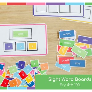 Fry 4th 100 Sight Words Printable,Sight Words for Preschool, Sight Words for Kindergarten,Sight Word Games, Site Words,Sight word cards