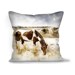 Soft Filled Cushion | Linen, Faux Suede, Canvas | Beach Pony