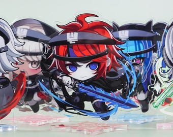 Hundred Line Last Defense Academy Standees Takumi , Darumi , Eito