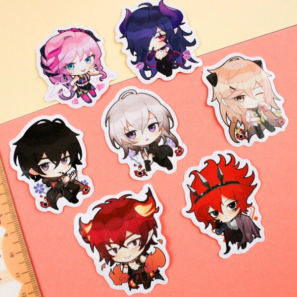 2" / 50.8 mm Otome Game Vinyl Stickers Set B