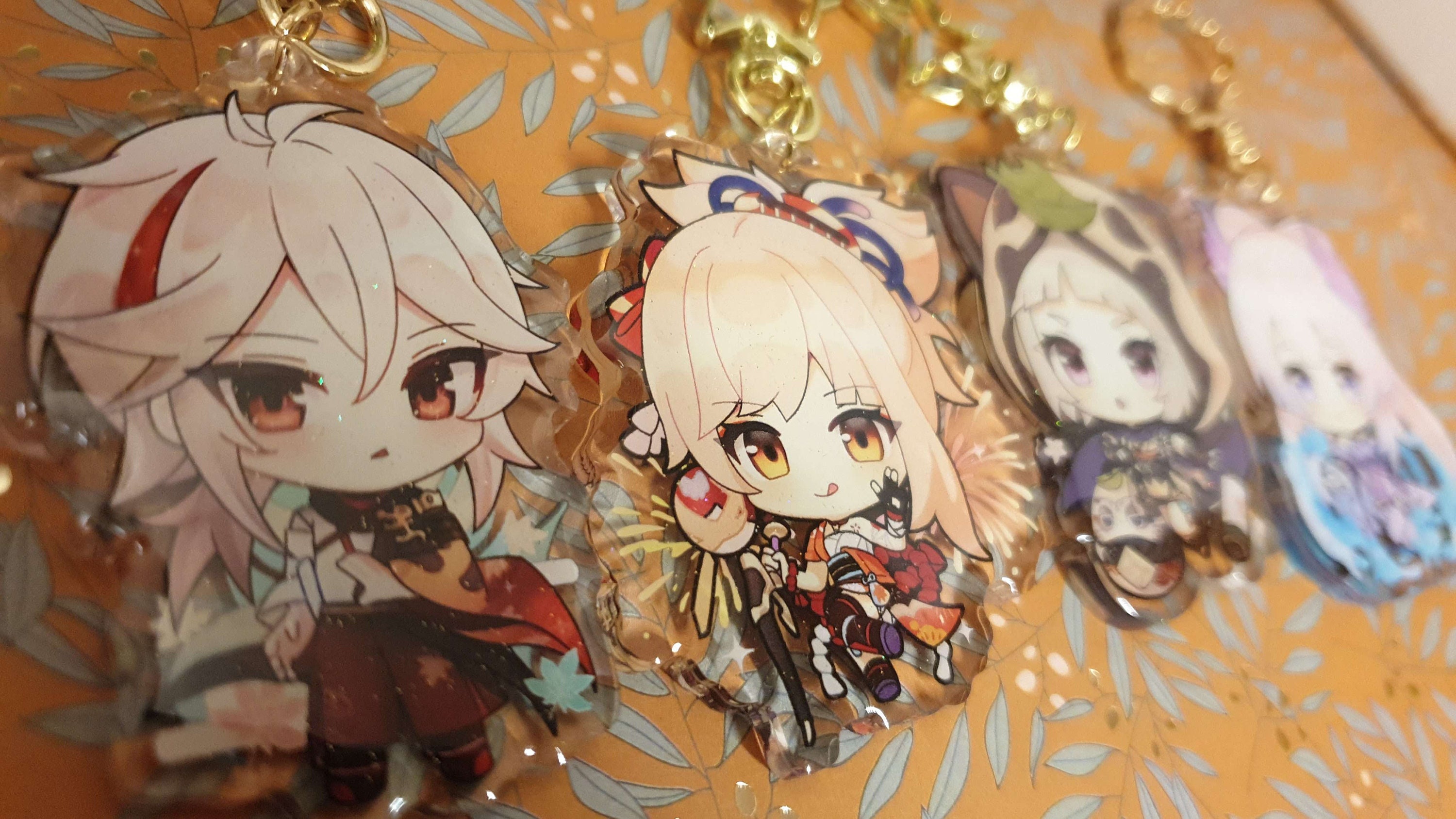 Genshin Impact 2.5 Double-Sided Acrylic Keychain Charm Inazuma