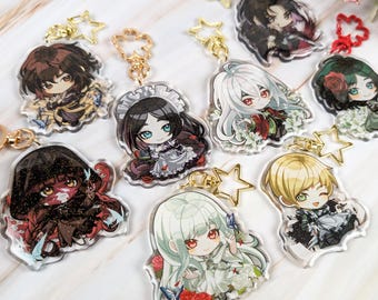 The House In Fata Morgana Keychain Charms (Michel, The Maid , Giselle , Jacopo , Maria)