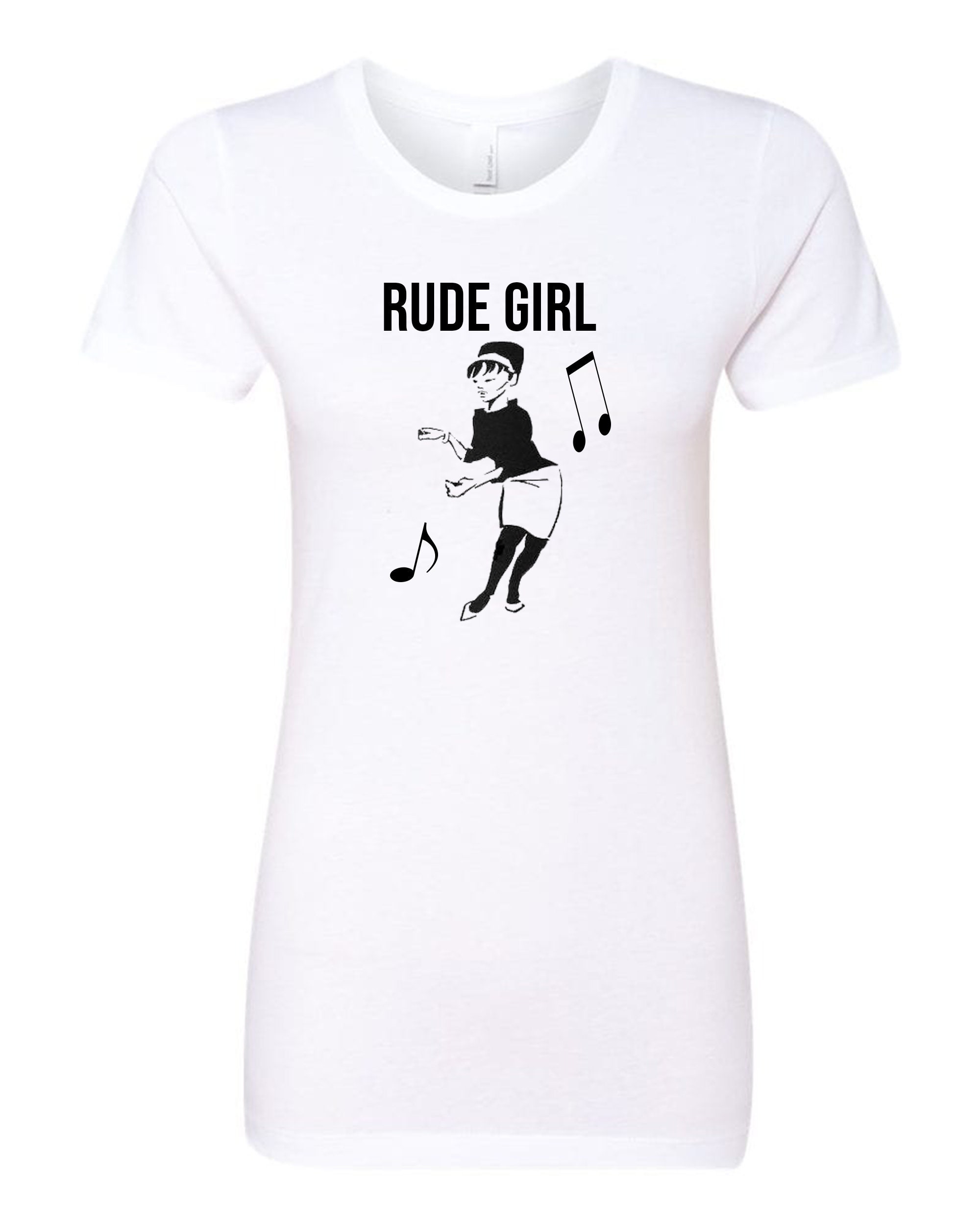 Retro Rude Girl T Shirt 100 Combed Ringspun Cotton Fine Jersey Etsy