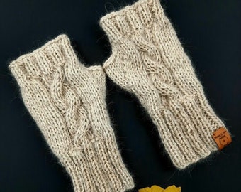 HORACIO Alpacas mittens, knitted mittens, handmade