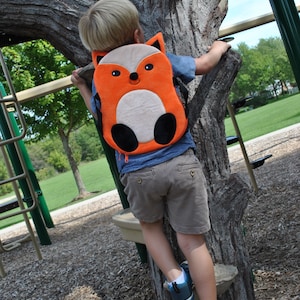 Fox Backpack, Toddler Backpack, Plush Backpack, Playground Pets