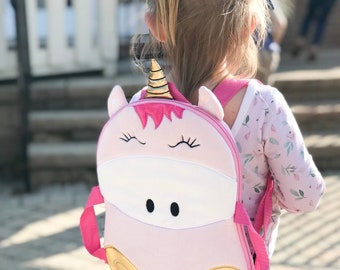 Unicorn Backpack, Toddler Backpack, Plush Backpack, Portable Seat, Playground Pets