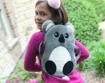 Koala Backpack, Toddler Backpack, Plush Backpack, Portable Seat, Playground Pet