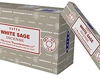 White Sage Incense: Clearing & Protection (12 Sticks)