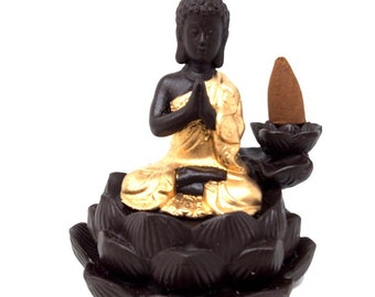 Lotus Buddha backflow incense burner