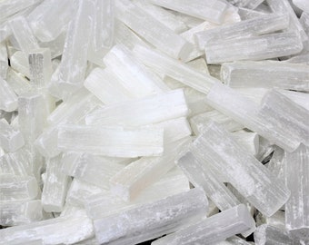 Selenite Wand: Energy Clearing & Protection (3-Sticks)