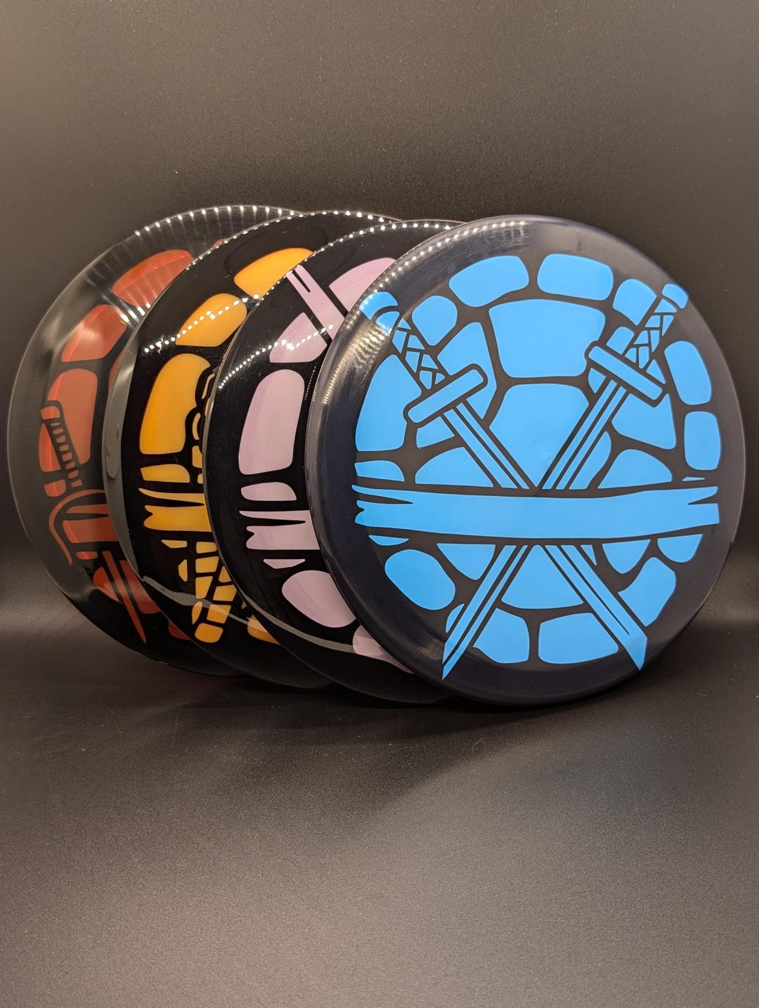 Digital Download | TMNT Shells (4x) | Disc Golf Dye Stencil | Svg, Jpeg ...
