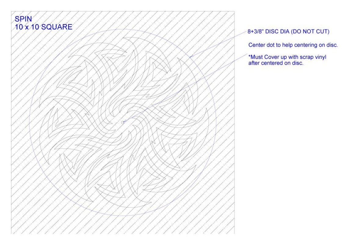Digital Download | Spin | Disc Golf Dye Stencil | Svg, Jpeg, Png, Pdf ...