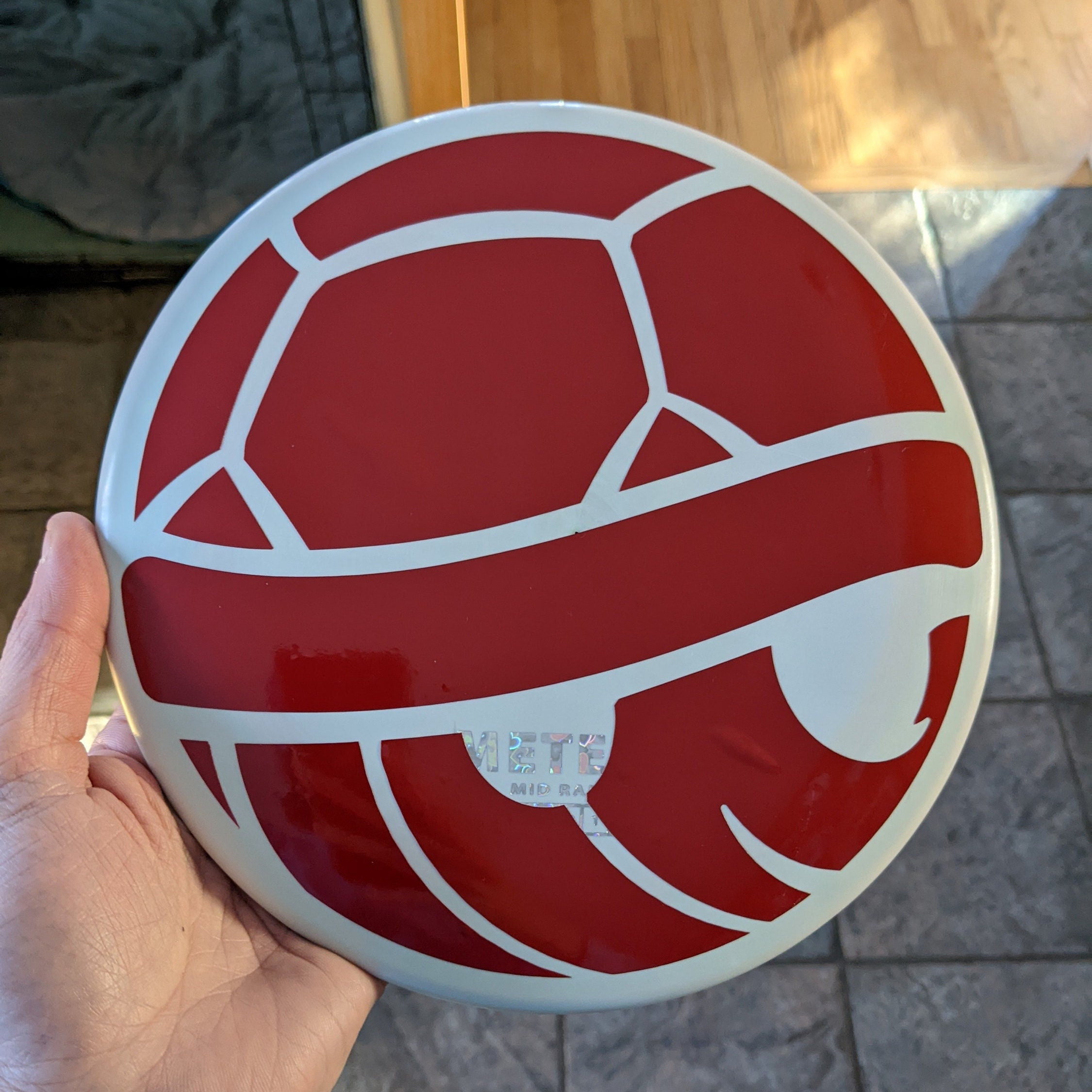 Digital Download Red Shell Disc Golf Dye Stencil Svg, Jpeg, Png, Pdf