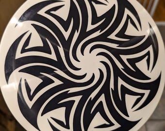 Digital Download | Spin | Disc Golf Dye Stencil | svg, jpeg, png, pdf and dxf