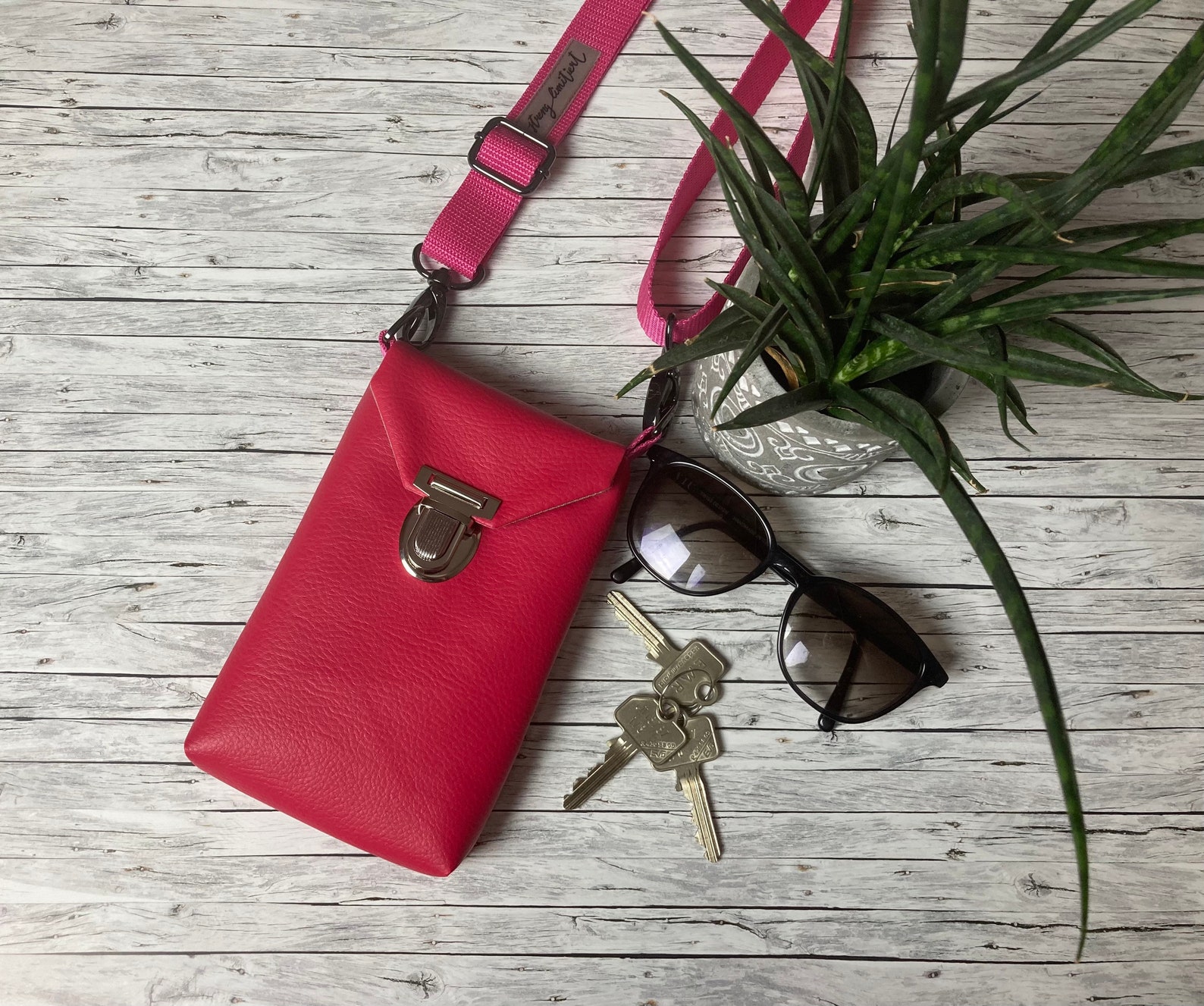 Bolso Bandolera Pequeño Para Mujer - De Cuero PU, Con Ranuras Para Tarjetas Y Bloqueo RFID