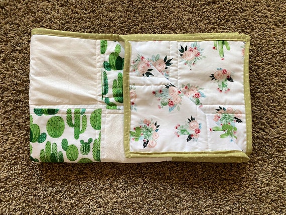 Cactus baby quilt 2025