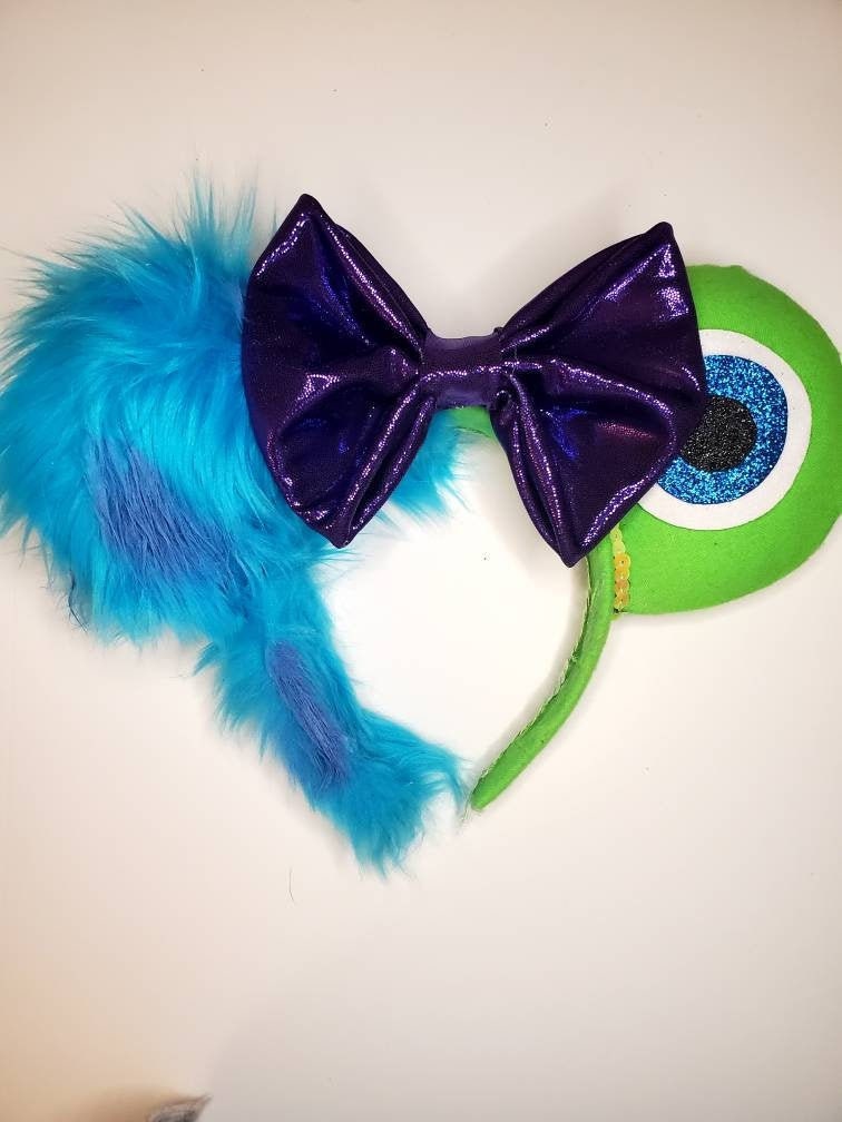 Monsters Inc Mike and Sully Pixar Ears Monsters University | Etsy