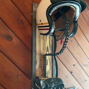 Motorcycle Helmet Rack, Farmhouse Motorcycle Rack, Farmhouse Decor, Industrial Modern, Motorcycle Accessory Storage, Gifts for Men