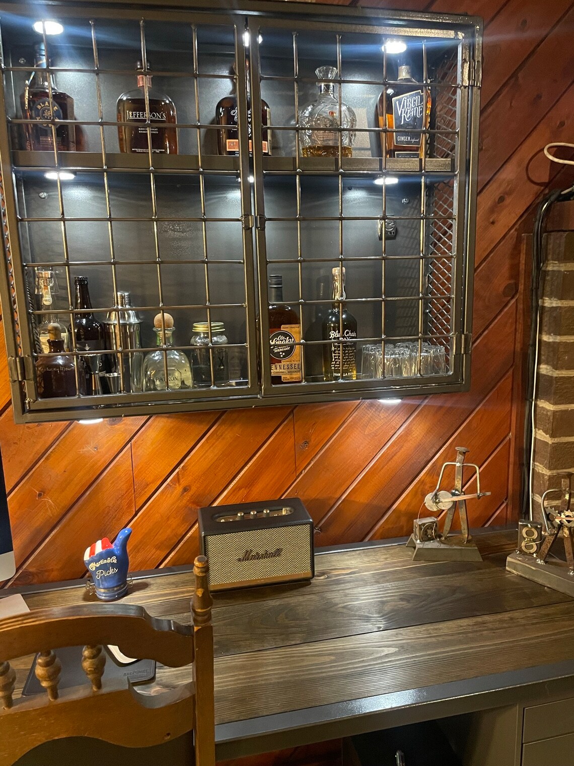 Wall Mounted Liquor Etsy