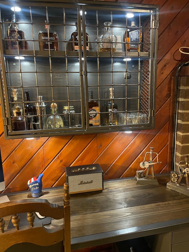 Wall Mounted Liquor Etsy