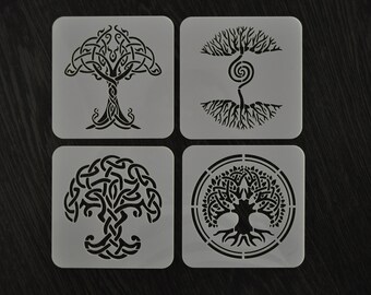 Download Free Tree Of Life Stencil Etsy SVG Cut Files