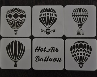 Balloon Stencil, Hot Air Balloon Custom Stencil, Any Font, Any Design, Any Size, Stencils
