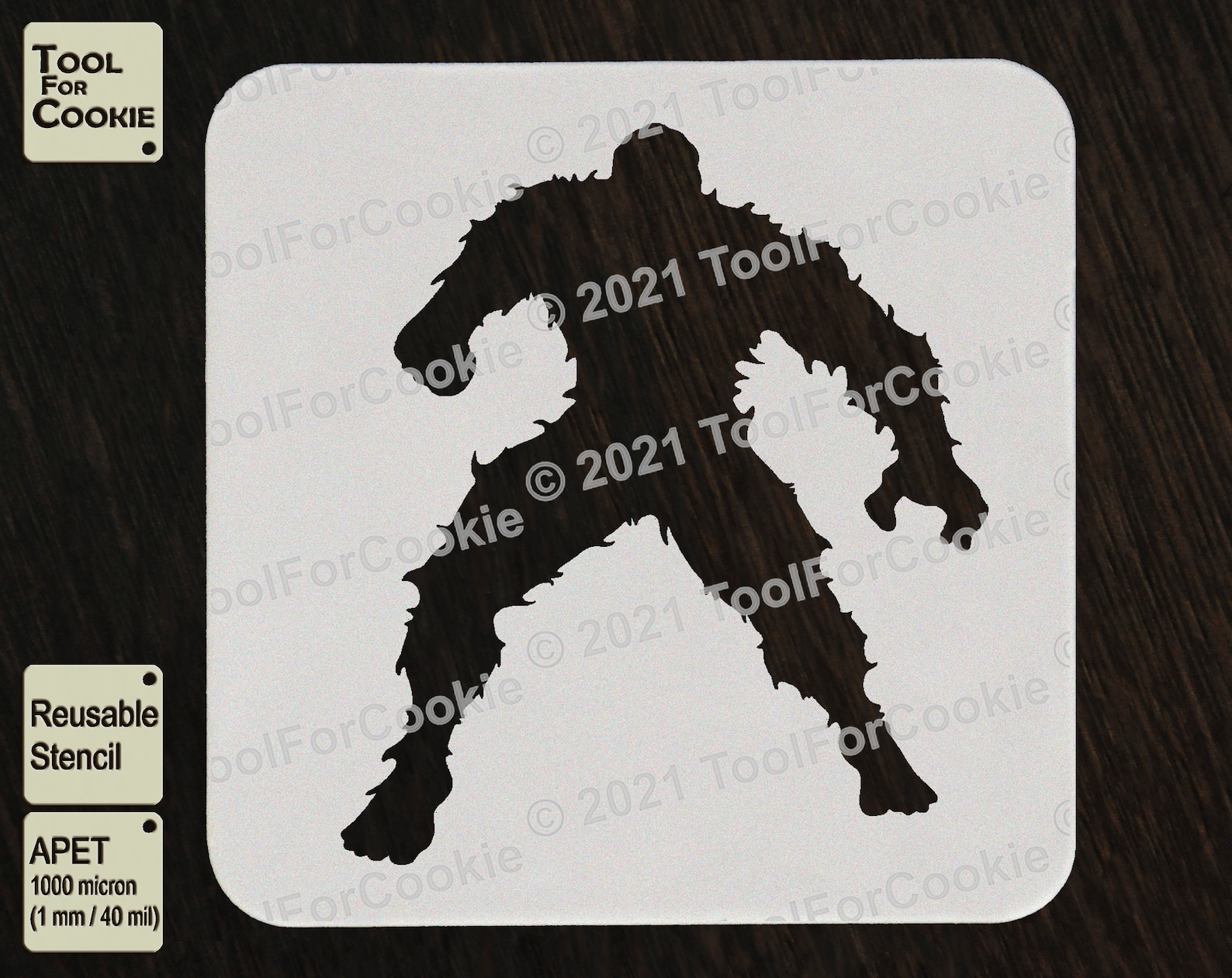 Bigfoot Stencil Sasquatch Stencil - Etsy Australia