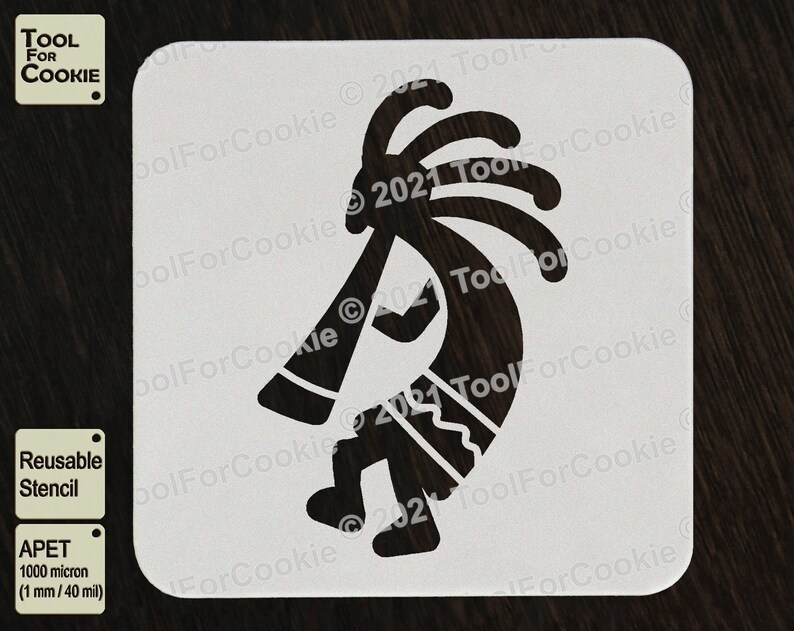 Kokopelli Native American Art Kokopelli Stencil - Etsy