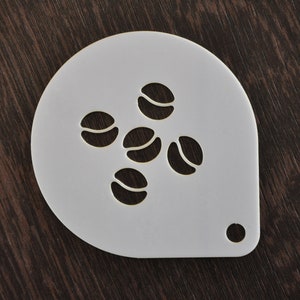 Coffee beans Coffee Stencil, Cake stencil, Cookie stencil