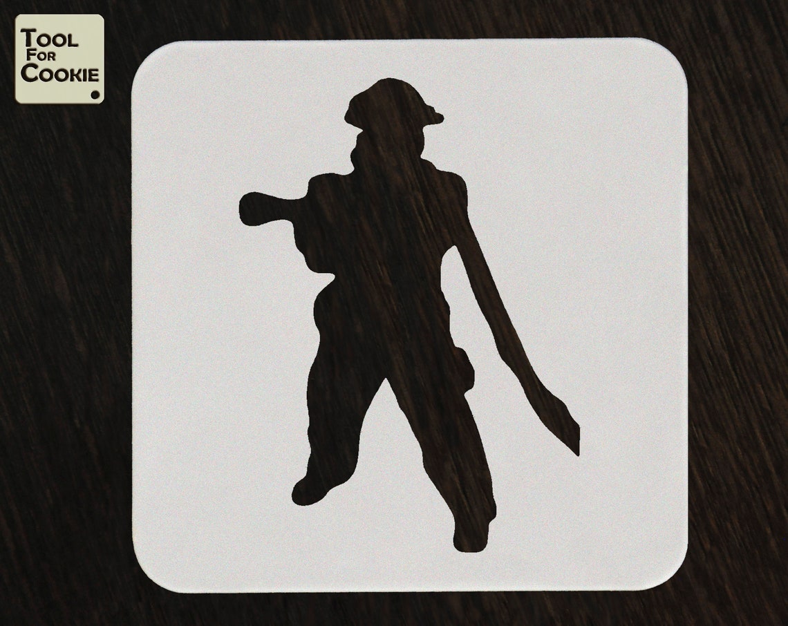 Firefighter stencil Custom Stencil | Etsy