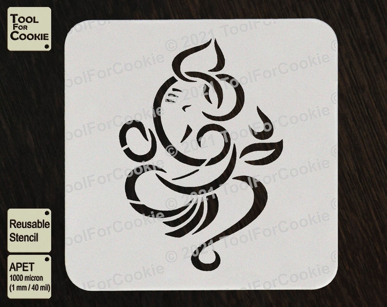 Ganesha Stencil Etsy