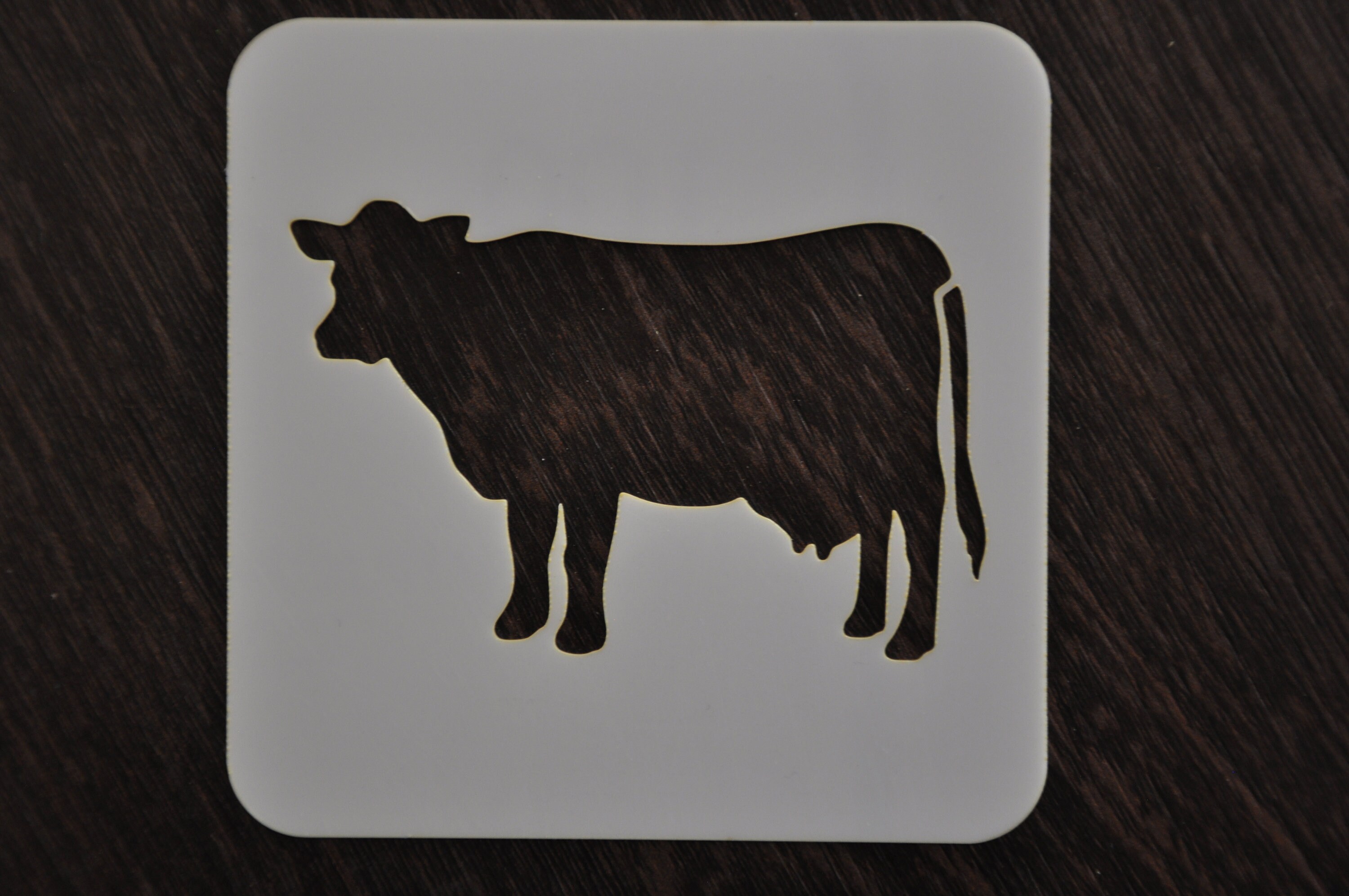 Kuh Schablone benutzerdefinierte Schablone jede Schriftart | Etsy