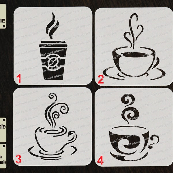 Coffee Stencil - Etsy