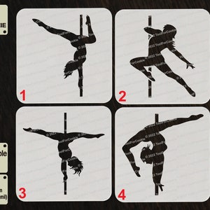 Pole Dancer Stencil
