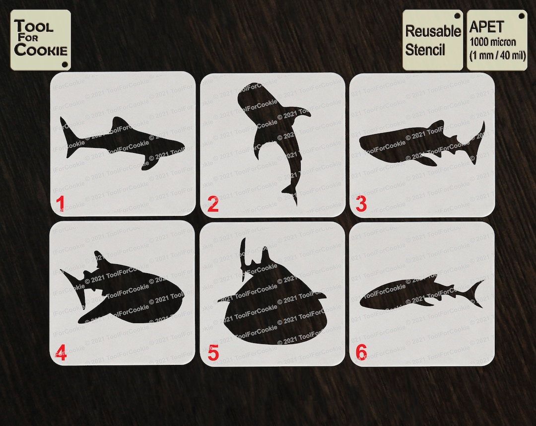 Plantilla de tiburón ballena - Etsy México, image size:1080x858