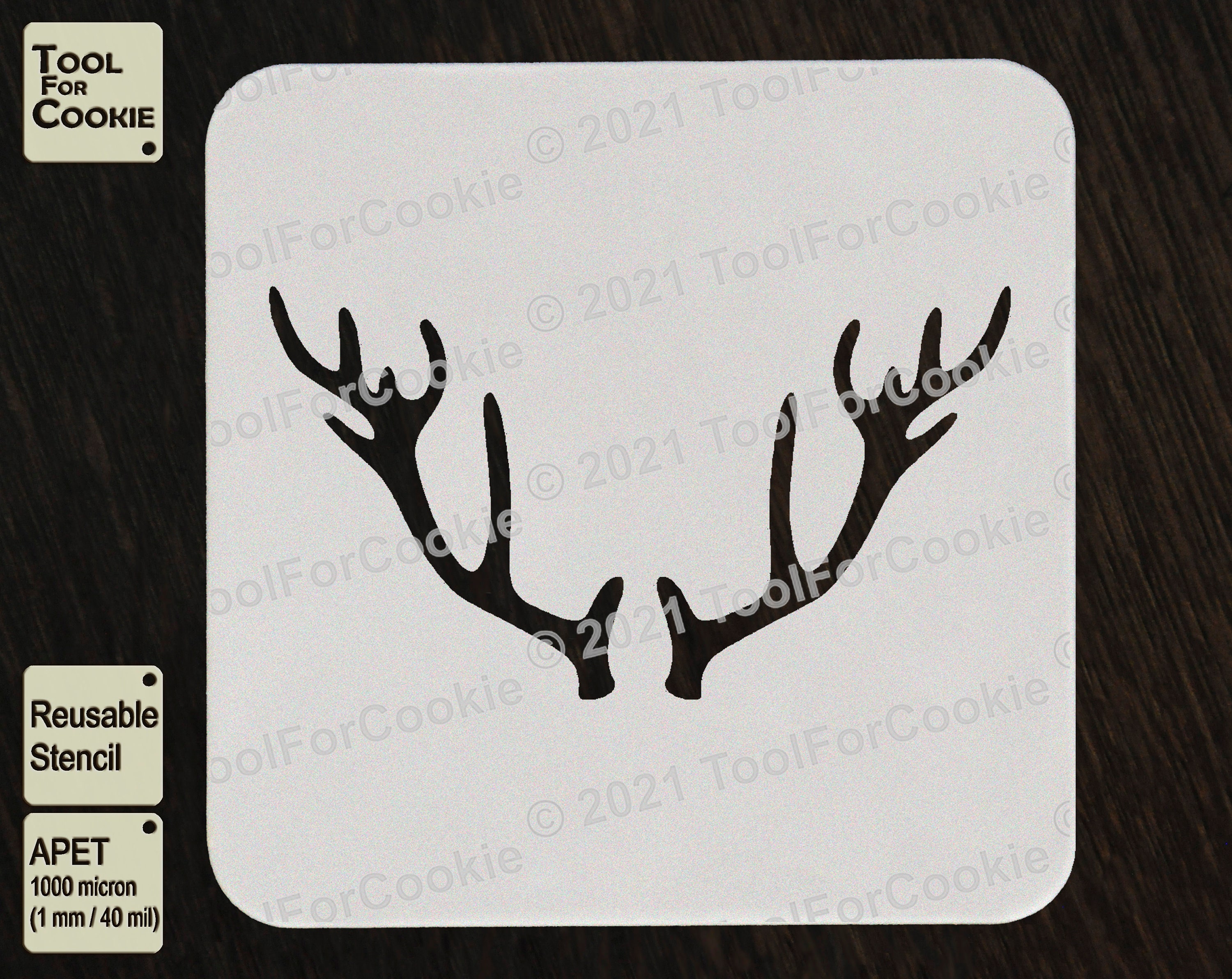 Antlers Stencil Deer Antlers Stencil - Etsy UK