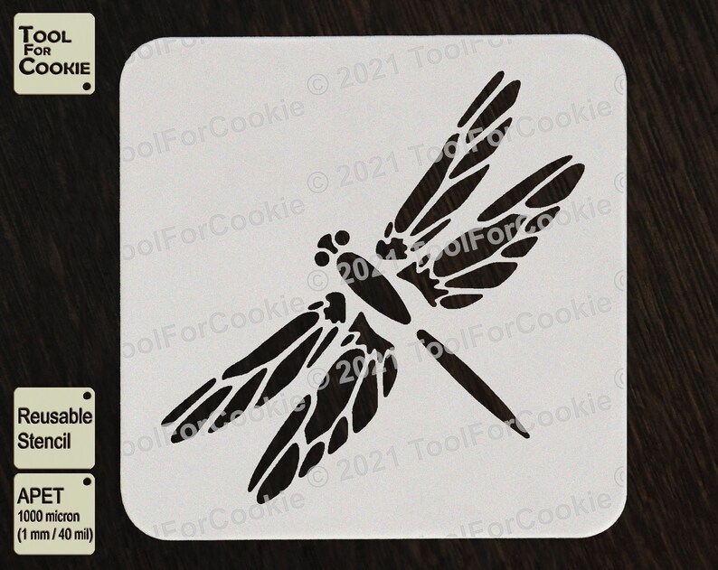 Dragonfly Stencil Custom Stencil Any Font Any Design Any | Etsy