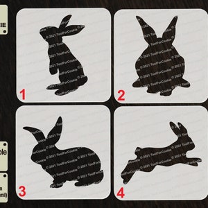 Stencil coniglietto, stencil coniglio