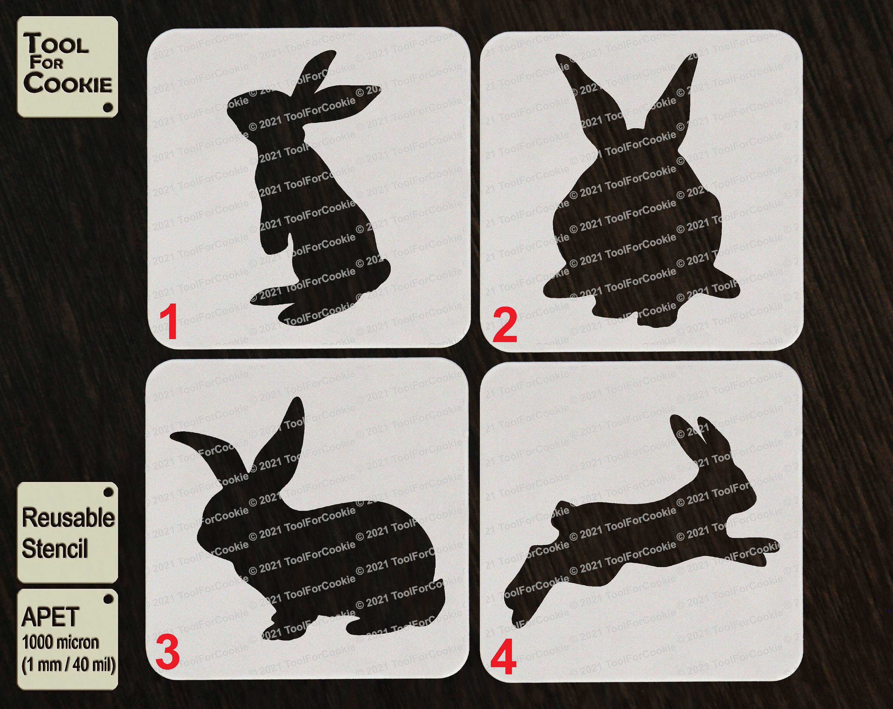 Bunny Stencil Rabbit Stencil - Etsy