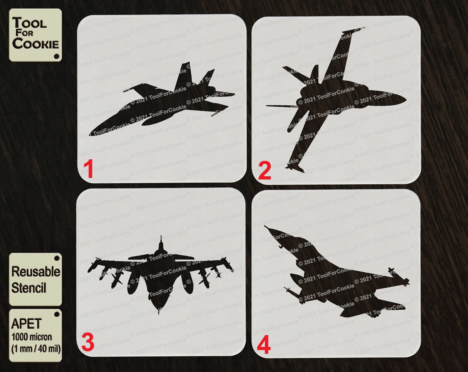 Jet Fighter Stencil - Etsy