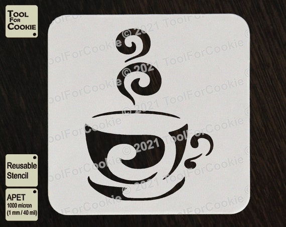 Coffee Cup Stencils Crafts