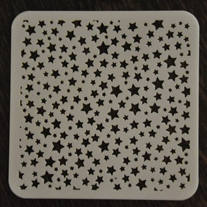 Star pattern stencil, Stars random stencil, Space stars stencil