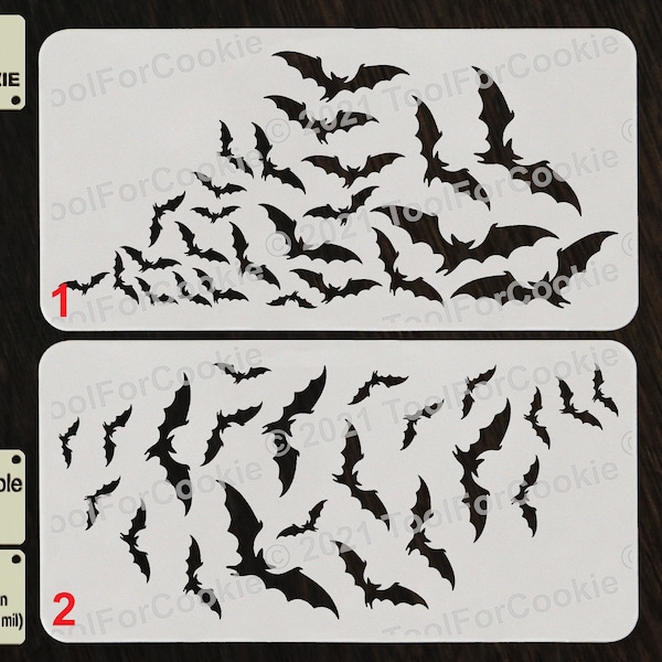 Bat Flock Stencil