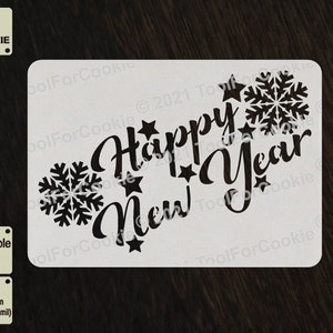Happy New Year Stencil, Custom Stencil, Your text Stencil