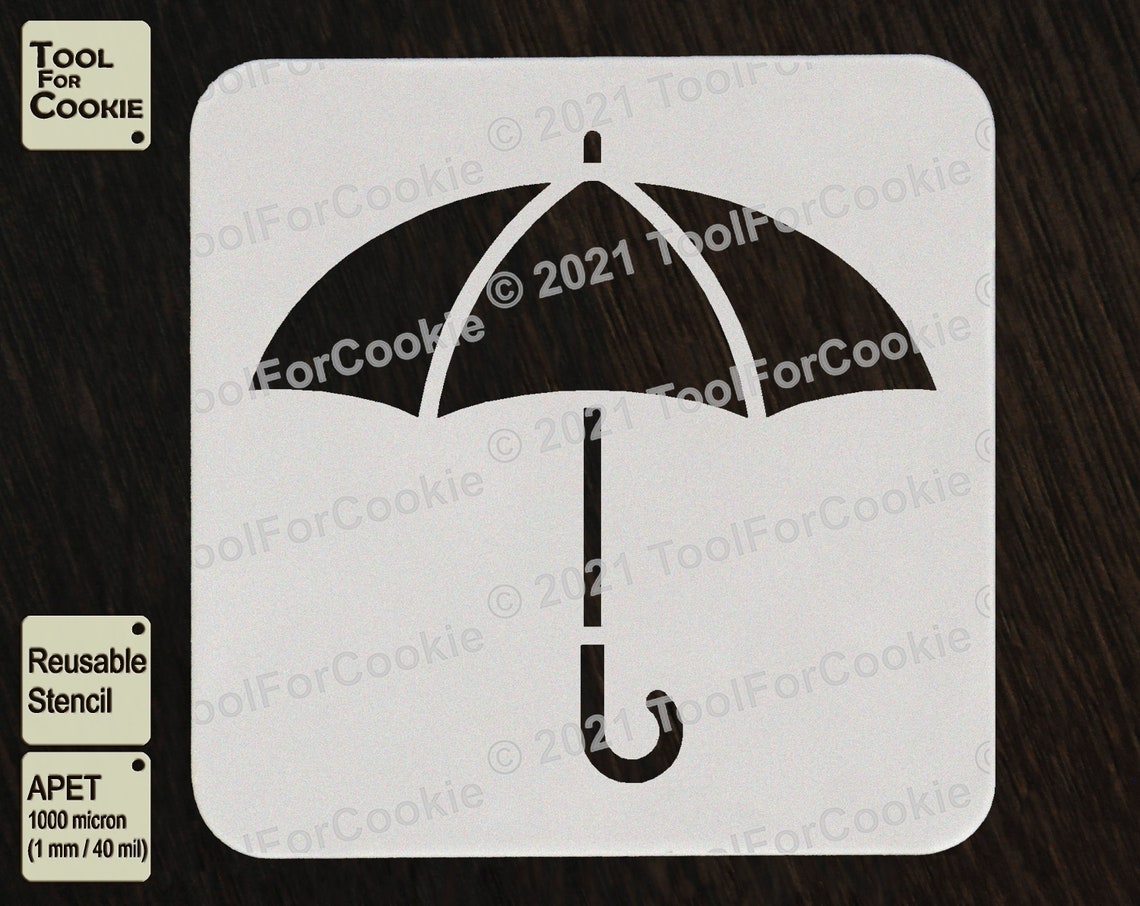 Umbrella Stencil | Etsy