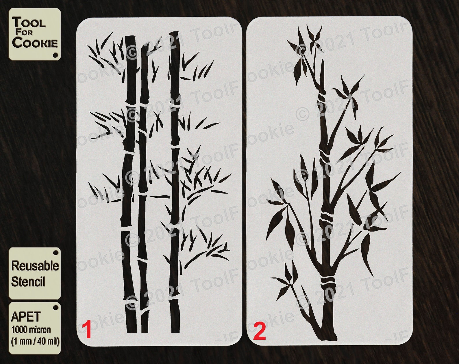 Bamboo Stencil Bamboo Pattern Stencil Custom Stencil Any Etsy