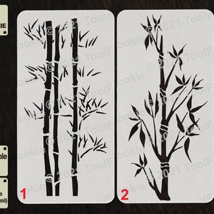 Bamboo Stencil, Bamboo Pattern Stencil, Custom Stencil, Any Font, Any ...