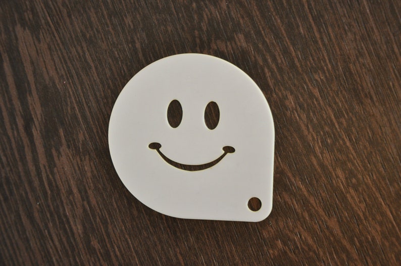 Smile Coffee Stencil, Cake Stencil, Cupcake Stencil Smile Coffee Stencil, Cake Stencil, Cupcake Stencil