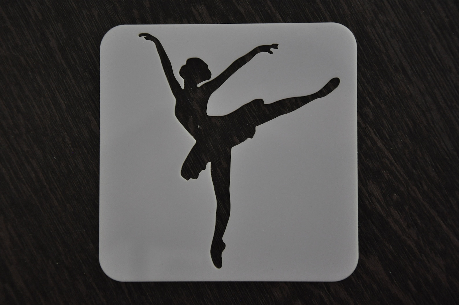 Ballerina Stencil Ballet Stencil Custom Stencil Any Font Etsy