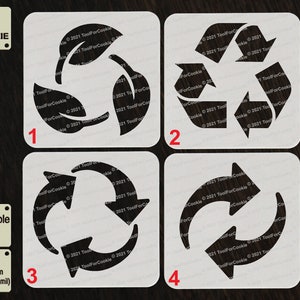 Recycle Symbol Stencil